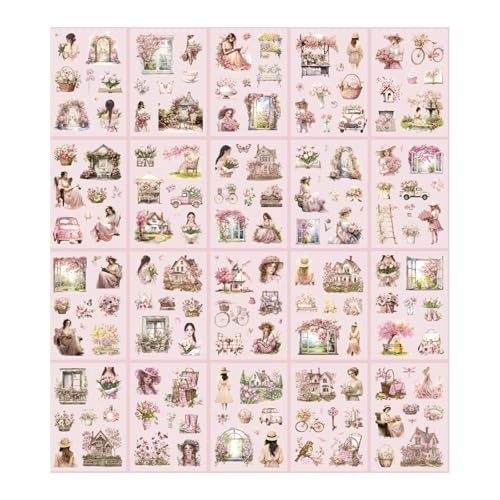 Mädchen Charakter Thema Aufkleber Belohnung Dekorative Label Scrapbook Stickers Gepäckaufkleber Für Laptop Gepäckgirl Charakter Themenschrift Journal Scrapbook von ANMITI