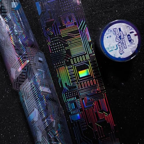 Punk Circuit Design Scrapbooking Aufkleber Klares Wasserdichtes Tierklebeband Für Journals Diaries Craft Pet Transparent Aufkleber Punk Circuit Design Scrapbooking Aufkleber Klares Wasserdichtes Tierklebeband Für Journals Diaries Craft Pet Transparent Aufkleber von ANMITI