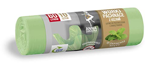 ANNA ZARADNA ST-AZ-038107 Müllbeutel mit Griffen 60 l Stark | 1er Pack 10 Stück | Minzduft | Müllsack Müllsack Müllsack für Hausmüll Office aus HDLD-Folie Farbe grün ANNA ZARADNA ST-AZ-038107 Müllbeutel mit Griffen 60 l Stark | 1er Pack 10 Stück | Minzduft | Müllsack Müllsack Müllsack für Hausmüll Office aus HDLD-Folie Farbe grün von Stella McCartney