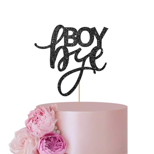 ANNATZQ Schwarze Scheidung Tortenaufsatz für Goodbye Kuchen Dekor, Boy Bye Cake Topper, Broken Up Cake Topper, Glitzer Scheidung Party Dekoration Supplies ANNATZQ Schwarze Scheidung Tortenaufsatz für Goodbye Kuchen Dekor, Boy Bye Cake Topper, Broken Up Cake Topper, Glitzer Scheidung Party Dekoration Supplies von ANNATZQ