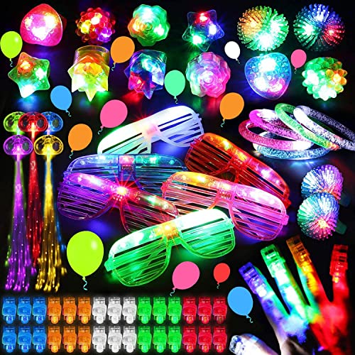 ANNILA 88 LED-Leuchten-Spielzeuge, Partyzubehör, leuchtet im Dunkeln,Leuchtstäbe,Party-Set von ANNILA