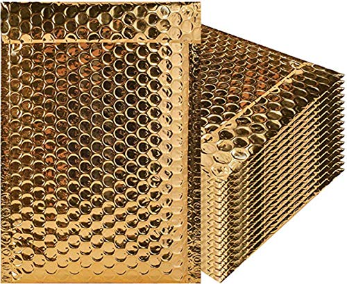 ANNIUP 20 Stück Siegel Goldene Gepolsterte Umschläge,Poly Bubble Mailers, Außenmaße 23 * 18cm, Versandtaschen mit Luftpolsterfolie,Wasserdicht Mailer Polsterumschläge ANNIUP 20 Stück Siegel Goldene Gepolsterte Umschläge,Poly Bubble Mailers, Außenmaße 23 * 18cm, Versandtaschen mit Luftpolsterfolie,Wasserdicht Mailer Polsterumschläge von ANNIUP
