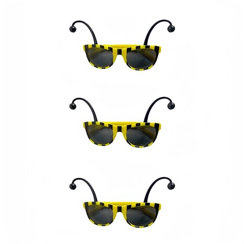 ANNIUP 3 Stück Partybrille Bienenbrille Cartoon Tierbrille Hummel Sonnenbrille Bienenbrille Karnevalszubehör für Cosplay Party ANNIUP 3 Stück Partybrille Bienenbrille Cartoon Tierbrille Hummel Sonnenbrille Bienenbrille Karnevalszubehör für Cosplay Party von ANNIUP