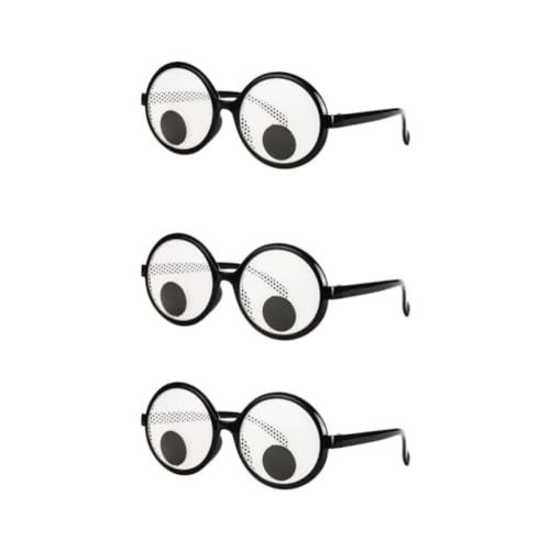 ANNIUP 3 Stück lustige Brille Twist Eye Brille, Shake Eye Partybrille für Foto Requisiten, Kostüm Zubehör, Party Cosplay von ANNIUP