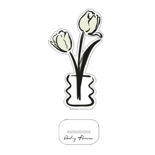 ANNJUC Blumenornament, Notizclip, Erweiterter Dunkler Wind, Praktischer Ordner, Datei, Nachricht, Foto, Nachricht, Ornament C von ANNJUC