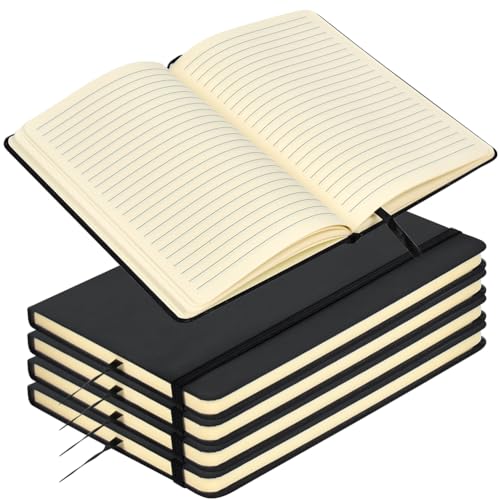 ANNTIM 5 Stück Notizbuch A5, Business Notizbuch, Notizbuch Liniert A5, Hardcover Journal Buch Tagebuch aus Veganem Leder mit 160 Seiten, Elastisch Gebändert, Notizblock Set Geeignet für Büro, Schule ANNTIM 5 Stück Notizbuch A5, Business Notizbuch, Notizbuch Liniert A5, Hardcover Journal Buch Tagebuch aus Veganem Leder mit 160 Seiten, Elastisch Gebändert, Notizblock Set Geeignet für Büro, Schule von ANNTIM