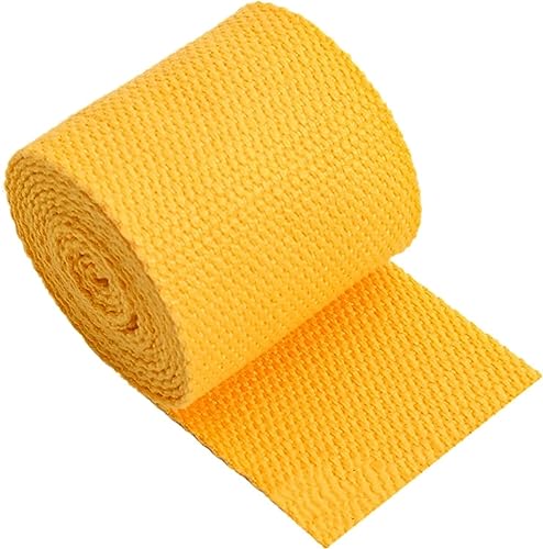 Gurtband aus Nylon, 25 mm, 38 mm, 20 mm, 50 mm breit, Polster-Gurtband for Taschen, 10 Yards/Los (Farbe: Rot, Größe: 50 mm/10 Yards) (Farbe: Weiß, Größe: 20 mm/10 Yards) (Color : Yellow, Size : 20MM von ANNURA