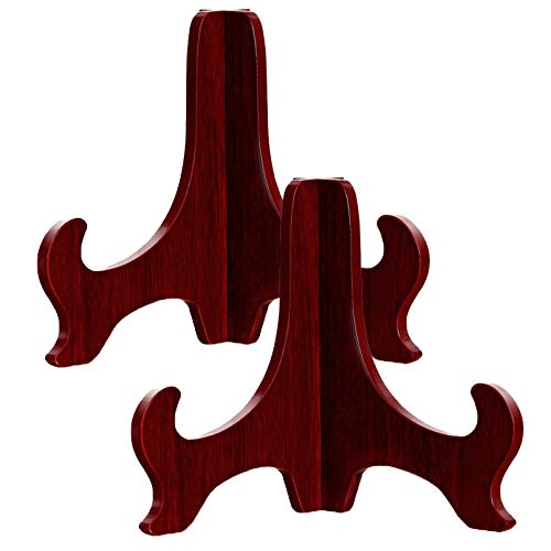 Tisch-Bilderständer, 2er-Set, Holz-Display-Ständer, Holz-Staffelei, Staffelei-Teller, for Teller, Fotos, Tee-Tablett, Heimdekoration, Display-Halterung for Colle (Größe: 9 Zoll) ( Color : One Color , von ANNURA
