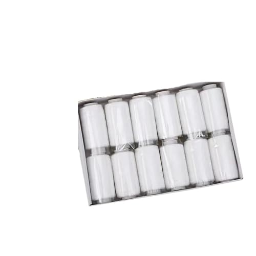 1 Stück Set Allzweck-Nähgarne vorgewickelte Spule und Maschine DIY Handwerk Stickgarn FüR Basteln(White) von ANQKYO