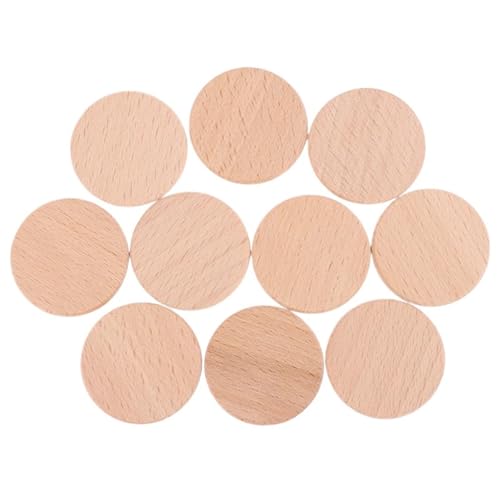 100 Stücke 3,8 cm Runde Scheibe Unfinished Holz Kreis Stücke Ausschnitte Holz DIY Ornamente for Handwerk Liefert Dekoration FüR Diy Handwerk von ANQKYO