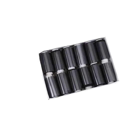 1Pcs Polyester Allzweck Nähgarne vorgewickelt Stickerei und Maschine DIY Thread FüR Basteln(Black) von ANQKYO