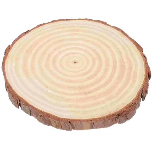 1pc Holz Chips Rustikalen Kreise Unfinished Runden Natürliche Linde Ausschnitte Diy Holz Herzstück Dekorative FüR Diy Handwerk(23x23cm) von ANQKYO