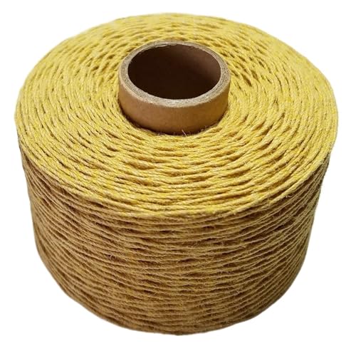 2 stücke Bunte Fäden Schnur Schnüre Garn for Nähen Stricken Stickerei Häkeln DIY FüR Basteln(Dark yellow) von ANQKYO