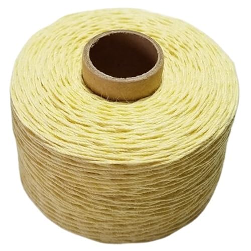 2 stücke Bunte Fäden Schnur Schnüre Garn for Nähen Stricken Stickerei Häkeln DIY FüR Basteln(Light yellow) von ANQKYO