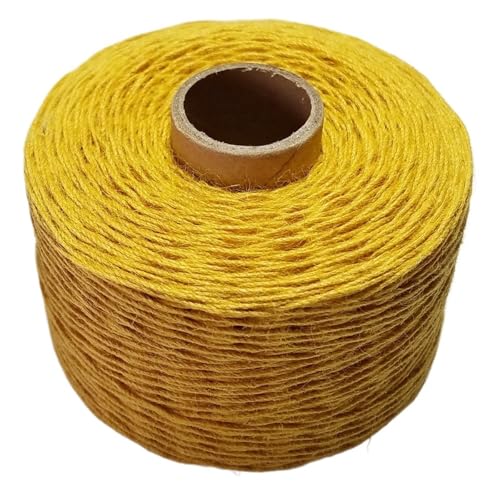 2 stücke Bunte Fäden Schnur Schnüre Garn for Nähen Stricken Stickerei Häkeln DIY FüR Basteln(Yellow) von ANQKYO