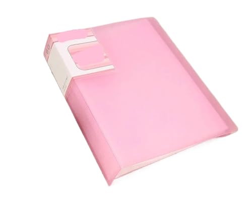 2 stücke Transparent PVC Tasche A5 Display Buch Multi Tasche Datei Ordner for Dokument Veranstalter FüR Organisieren(Pink) von ANQKYO