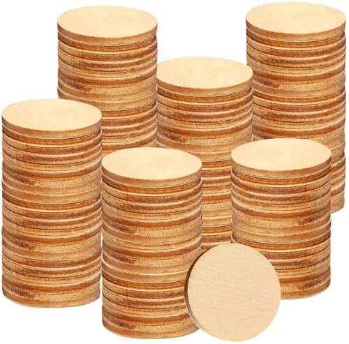20 STÜCKE Durchmesser 10 cm Natürliche Unvollendete Runde Holzscheiben Kreise Scheiben for DIY Holzhandwerk Malerei Weihnachtsschmuck Dekoration FüR Diy Handwerk von ANQKYO
