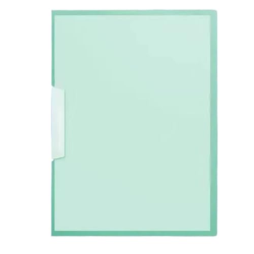 20 Stück A4 PP-Dateiordner mit seitlicher Öffnungsschnalle, Dokumentenanzeigebuch, mehrseitige transparente Einlegetasche, Schreibwaren FüR Organisieren(Green) von ANQKYO