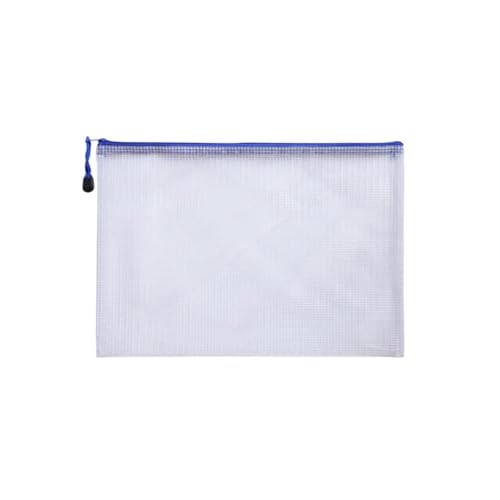 20 stücke A4/A5 Grid Zipper Datei Tasche Wasserdichte High-kapazität Transparent Ordner Büro FüR Organisieren(White,A5) von ANQKYO