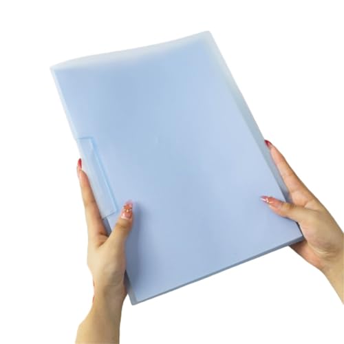 20 stücke A4 Rotierenden Hebel Ordner Test Papier Lagerung Transparent Einsatz Informationen Binder FüR Organisieren(Blue) von ANQKYO