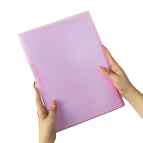 20 stücke A4 Rotierenden Hebel Ordner Test Papier Lagerung Transparent Einsatz Informationen Binder FüR Organisieren(Rose Red) von ANQKYO