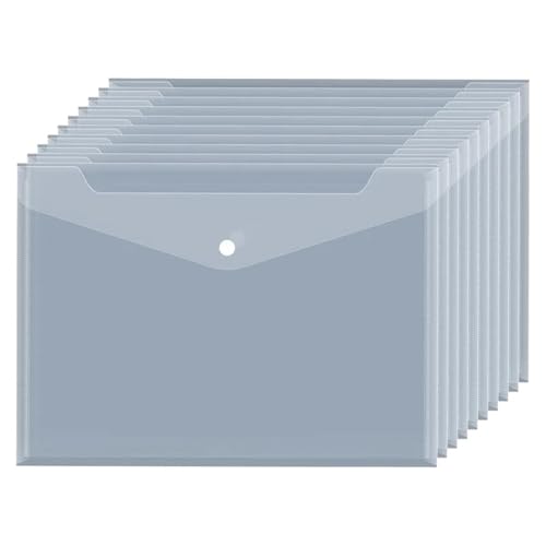 20 stücke A5 Ordner Tasche Transparent Kunststoff Wasserdicht Datei Halter Papier Büro Liefert FüR Organisieren von ANQKYO