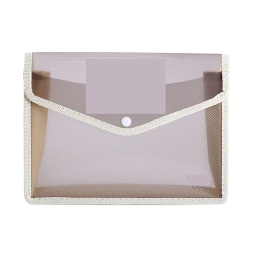 20 stücke Große Kapazität PVC Tasche Wasserdichte Dokument A5 Datei Ordner Organizer Umschlag Ordner FüR Organisieren(Grey) von ANQKYO