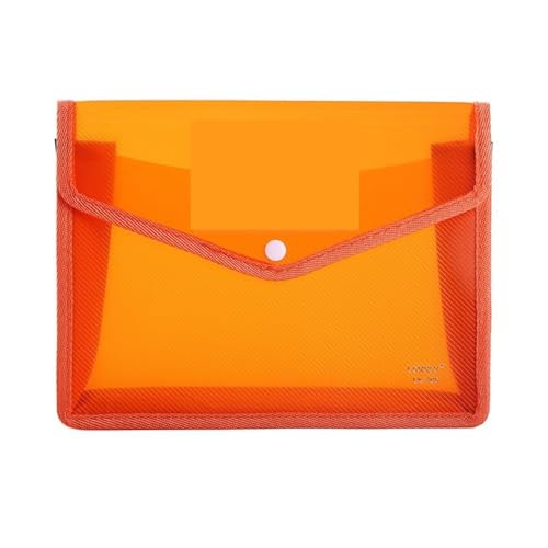 20 stücke Große Kapazität PVC Tasche Wasserdichte Dokument A5 Datei Ordner Organizer Umschlag Ordner FüR Organisieren(Orange) von ANQKYO