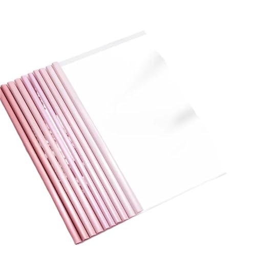 20 stücke Transparent Datei Dokument Verdicken Zugstange A4 Ordner Test Papier Lagerung Tasche Clip Büro Organizer Supplies FüR Organisieren(Pink) von ANQKYO
