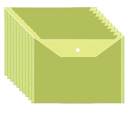 20 stücke Verdickt Transparent A4 Datei Tasche Twill Snap Daten Farbe Büro Lagerung FüR Organisieren(Color 5) von ANQKYO