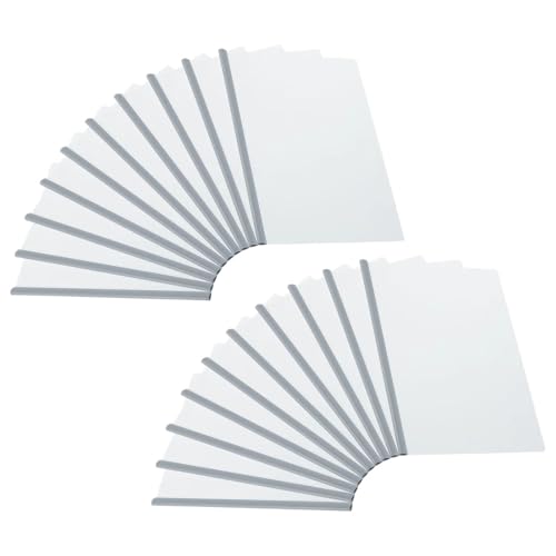20Pcs A4 Transparent Präsentation Ordner Bericht Abdeckung Mit Schiebe Bars Slide-Grip Lebenslauf Datei FüR Organisieren(Color 1) von ANQKYO