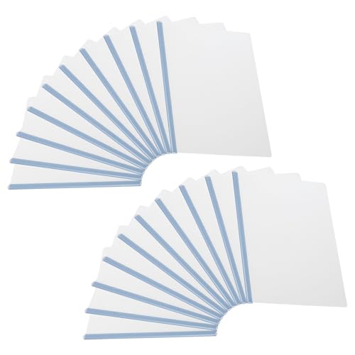 20Pcs A4 Transparent Präsentation Ordner Bericht Abdeckung Mit Schiebe Bars Slide-Grip Lebenslauf Datei FüR Organisieren(Color 2) von ANQKYO