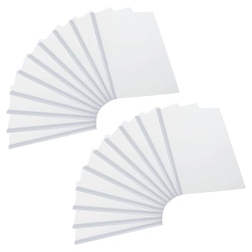 20Pcs A4 Transparent Präsentation Ordner Bericht Abdeckung Mit Schiebe Bars Slide-Grip Lebenslauf Datei FüR Organisieren(Color 3) von ANQKYO