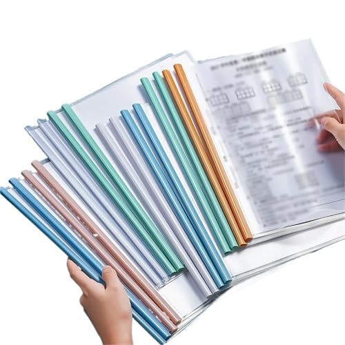 30 stücke A4 Transparent Ordner Verdickt Kunststoff Datei Wasserdicht Test Papier Lagerung Tasche Dokument Klassifizierung FüR Organisieren(Mixed) von ANQKYO