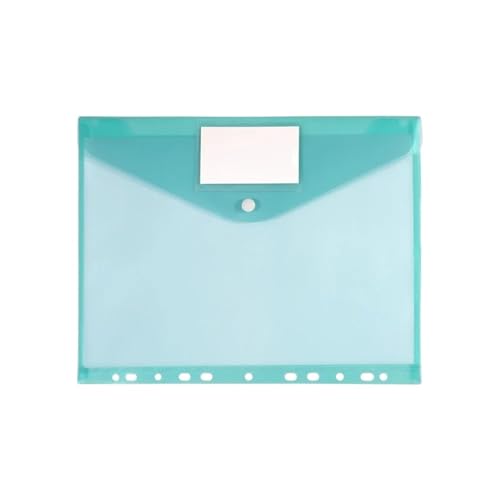 30Pcs A4 Dateien Binder Ordner Organizer 11 Löcher Erweiterbar Tasche Umschlag Datei Perforierte Taschen FüR Organisieren(Green) von ANQKYO
