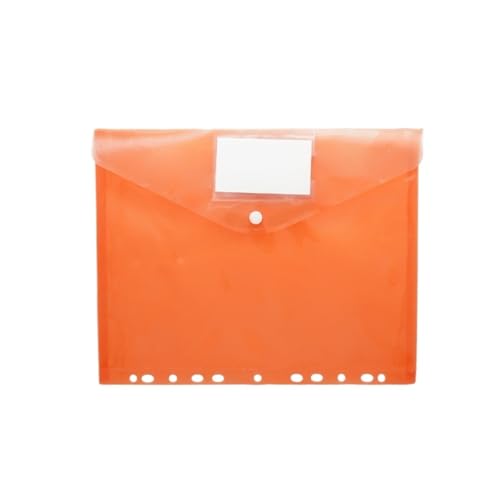 30Pcs A4 Dateien Binder Ordner Organizer 11 Löcher Erweiterbar Tasche Umschlag Datei Perforierte Taschen FüR Organisieren(Orange) von ANQKYO