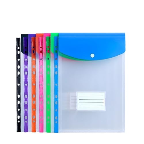 30Pcs A4 Dateien Binder Ordner Organizer 11 Löcher Erweiterbar Tasche Umschlag Datei Perforierte Taschen FüR Organisieren(Vertical style) von ANQKYO