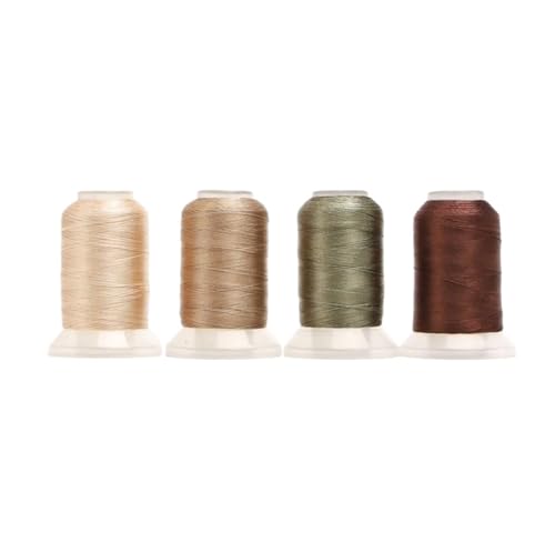 4/5 Rollen/Set Polyester-Stickgarn for Kits, Nähen und Basteln FüR Basteln(Dark brown) von ANQKYO