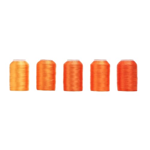 4/5 Rollen/Set Polyester-Stickgarn for Kits, Nähen und Basteln FüR Basteln(Orange) von ANQKYO