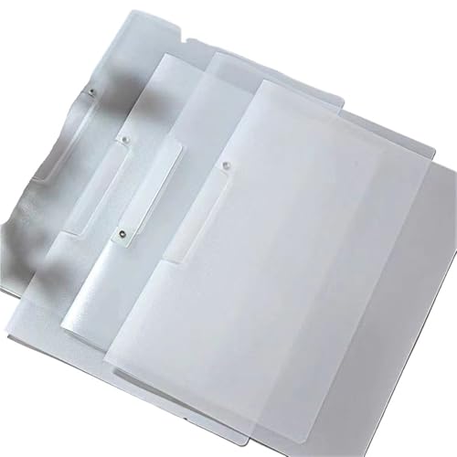 4 stücke A4 Farbe Rotary Seite Öffnen Taste Jungen Und Mädchen Lernen Büro Ordner Schaukel Stange Clip PP Datei Lagerung FüR Organisieren(White) von ANQKYO