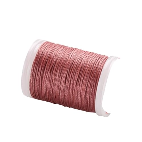 4 stücke DIY Zubehör Leder Handwerk Nähgarn Runde Gewachste Polyester Schnur Wachs Beschichtet Saiten FüR Basteln(Color 11,0.4mm) von ANQKYO
