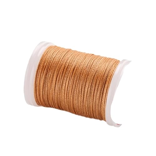 4 stücke DIY Zubehör Leder Handwerk Nähgarn Runde Gewachste Polyester Schnur Wachs Beschichtet Saiten FüR Basteln(Color 9,0.5mm) von ANQKYO