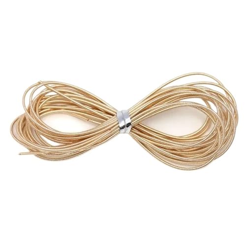5 stücke 10g Bullion Draht Schmuck Kreuzstich Harte Seide Purl Gimp Handgemachte Stickgarn Goldwork Nähen Metall for Brosche FüR Basteln(Color 3) von ANQKYO