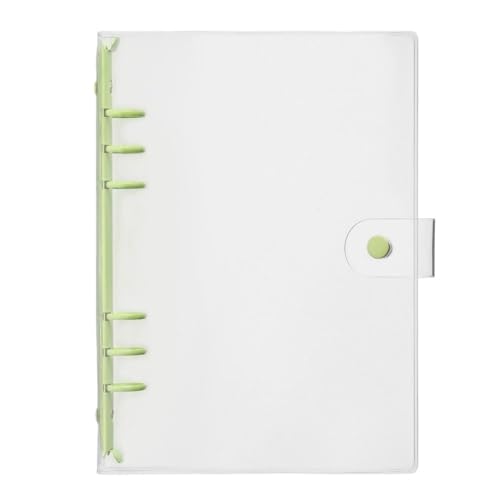 5 stücke A5 A6 PVC Lose-Blatt Notebook Abdeckung Ordner Transparent Binder Datei Lagerung FüR Organisieren(Green-A5) von ANQKYO