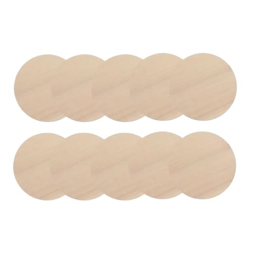 50 Stück 5 cm 10 cm runde Holzstücke unvollendete Kreise Brandmalerei Projekte DIY Handwerk Geschenkanhänger FüR Diy Handwerk(10cm) von ANQKYO