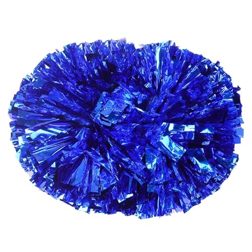 ANQKYO Cheerleader Pompons 10 Pcs Griff Sport Pompom Cheerleading Big Pom Club Dance Requisiten Jubeln Dekorateur Blume(Blue,38CM) von ANQKYO
