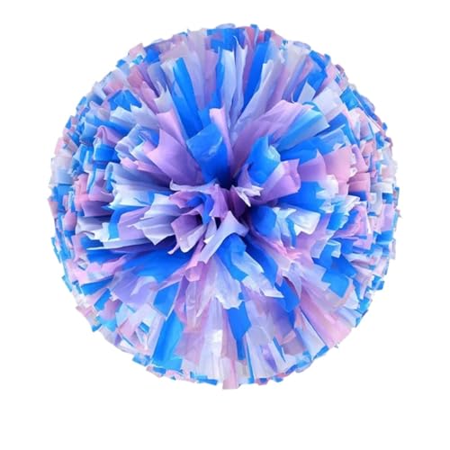 ANQKYO Cheerleader Pompons 4 Pcs Cheerleading Pom Poms Jubeln Blume Ball Spiel Vocal Dance Party Konzert Dekorateur Requisiten Club Versorgung(Color 9) von ANQKYO