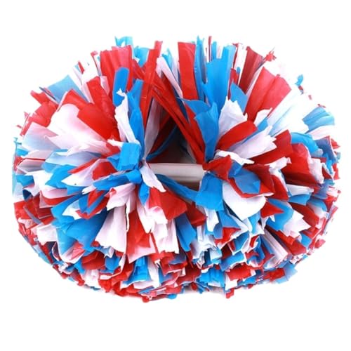 ANQKYO Cheerleader Pompons 4 Stück Cheerleading-Pompons, Handblumen, Cheerleader-Pompons for Sport, Jubel, Ball, Tanzparty(Color 3) von ANQKYO