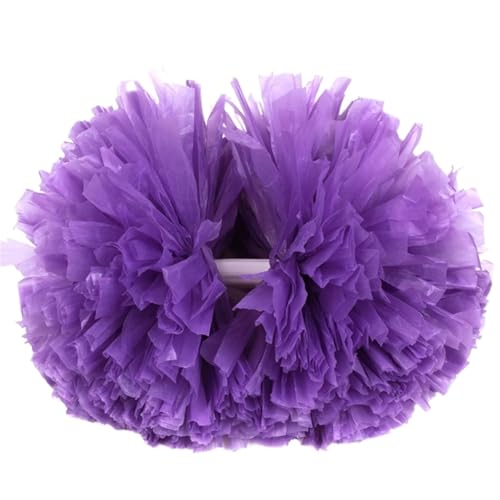 ANQKYO Cheerleader Pompons 4 Stück Cheerleading-Pompons, Handblumen, Cheerleader-Pompons for Sport, Jubel, Ball, Tanzparty(Color 4) von ANQKYO