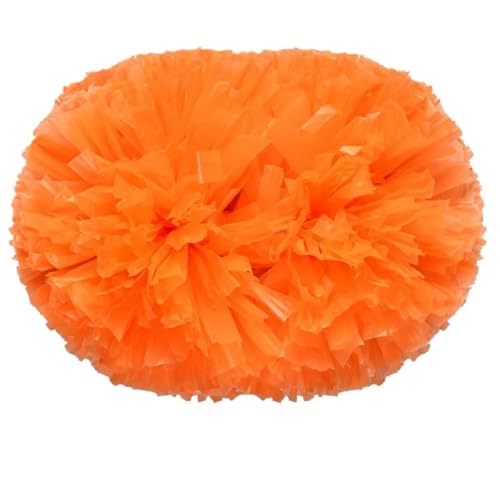 ANQKYO Cheerleader Pompons 4 stücke Cheerleading Pom Poms Cheerleading Pom Poms Jubeln Pompom Blume Nahm Ball Bouquet Kunststoff Griffe(Color 1) von ANQKYO